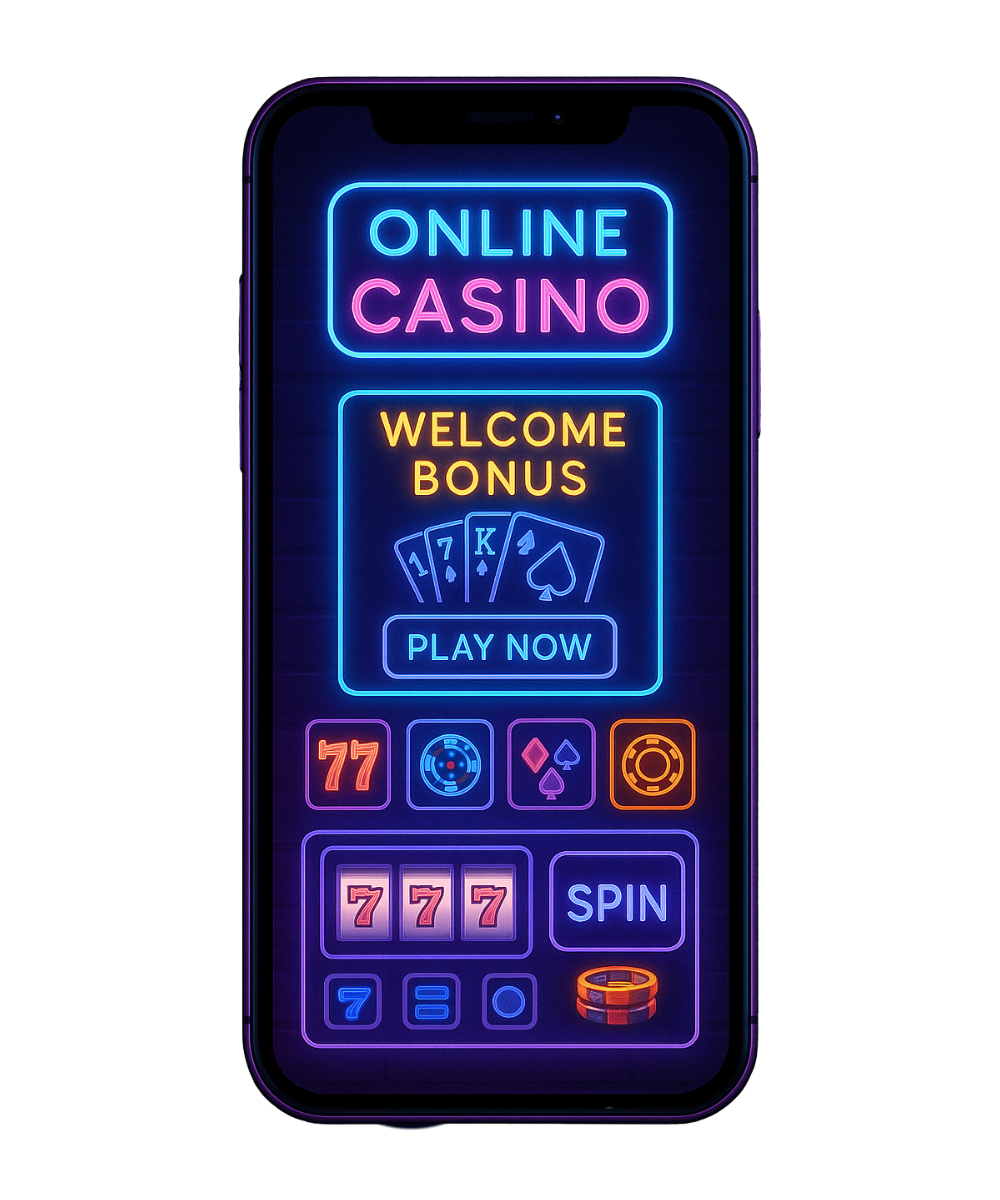 Mobile casino UI preview